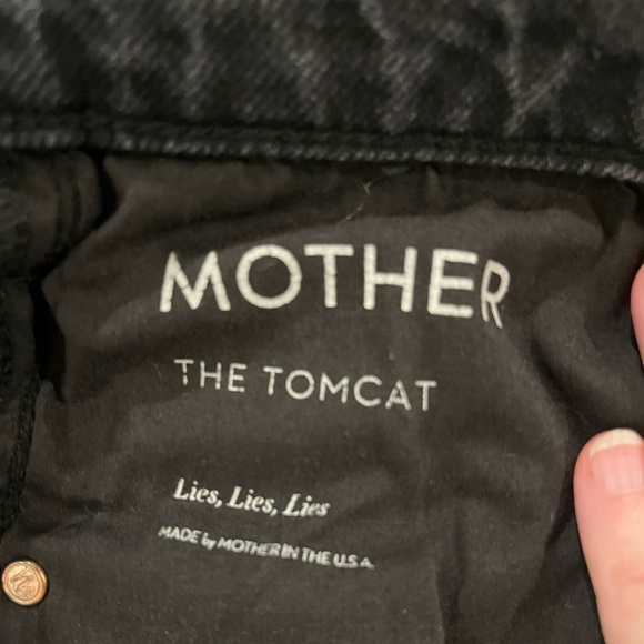 MOTHER Women's Tomcat Charcoal Jeans - Picture 6 of 9